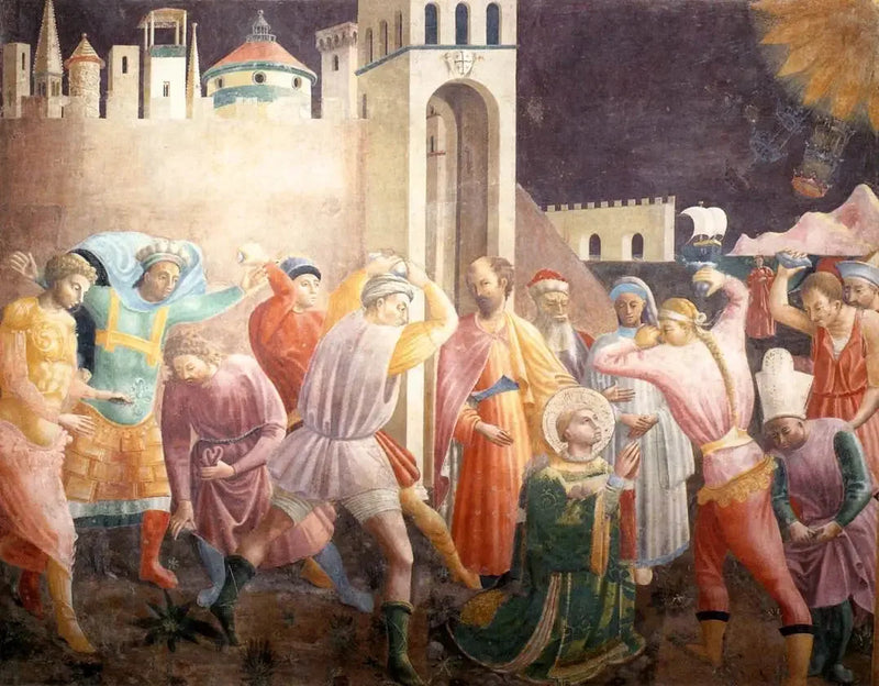 Etienne'in Taşlanması - Paolo Uccello
