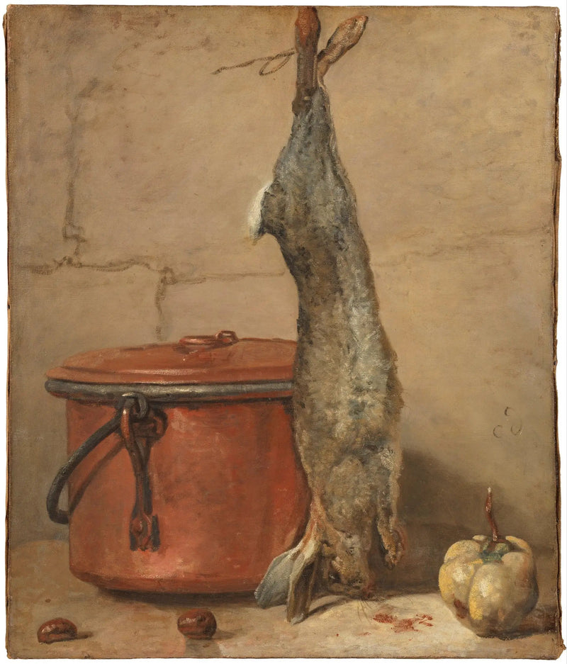Bakır Tavşan ve Tencere - Jean Simeón Chardin