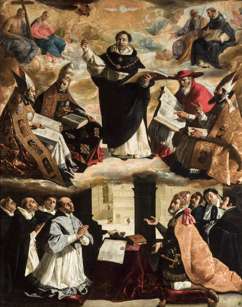 Aziz Thomas Aquinas'ın Yüceltilmesi - Francisco de Zurbarán