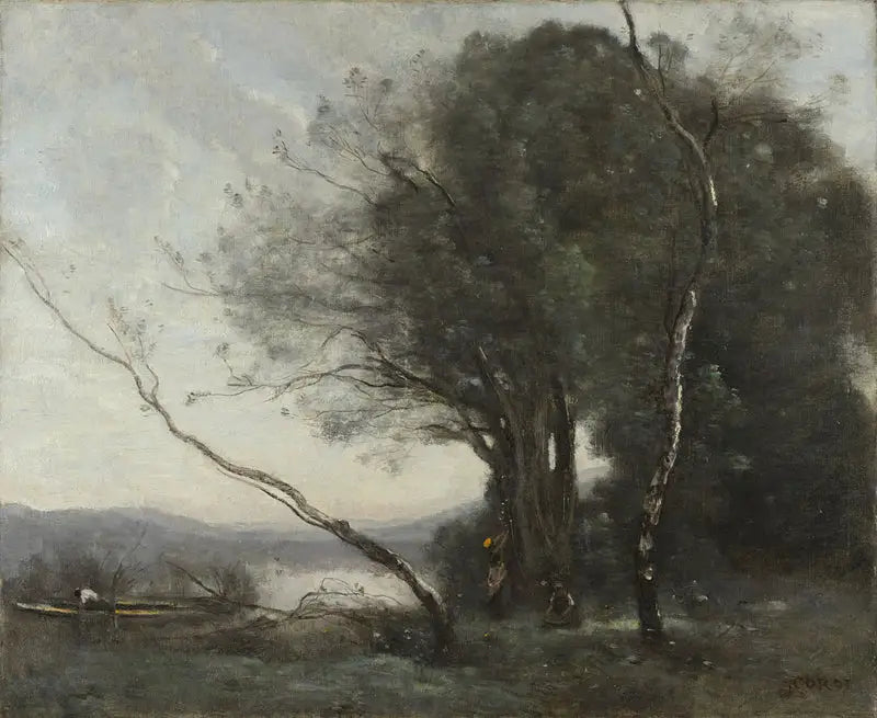 Eğilmiş Ağaç - Jean-Baptiste Camille Corot