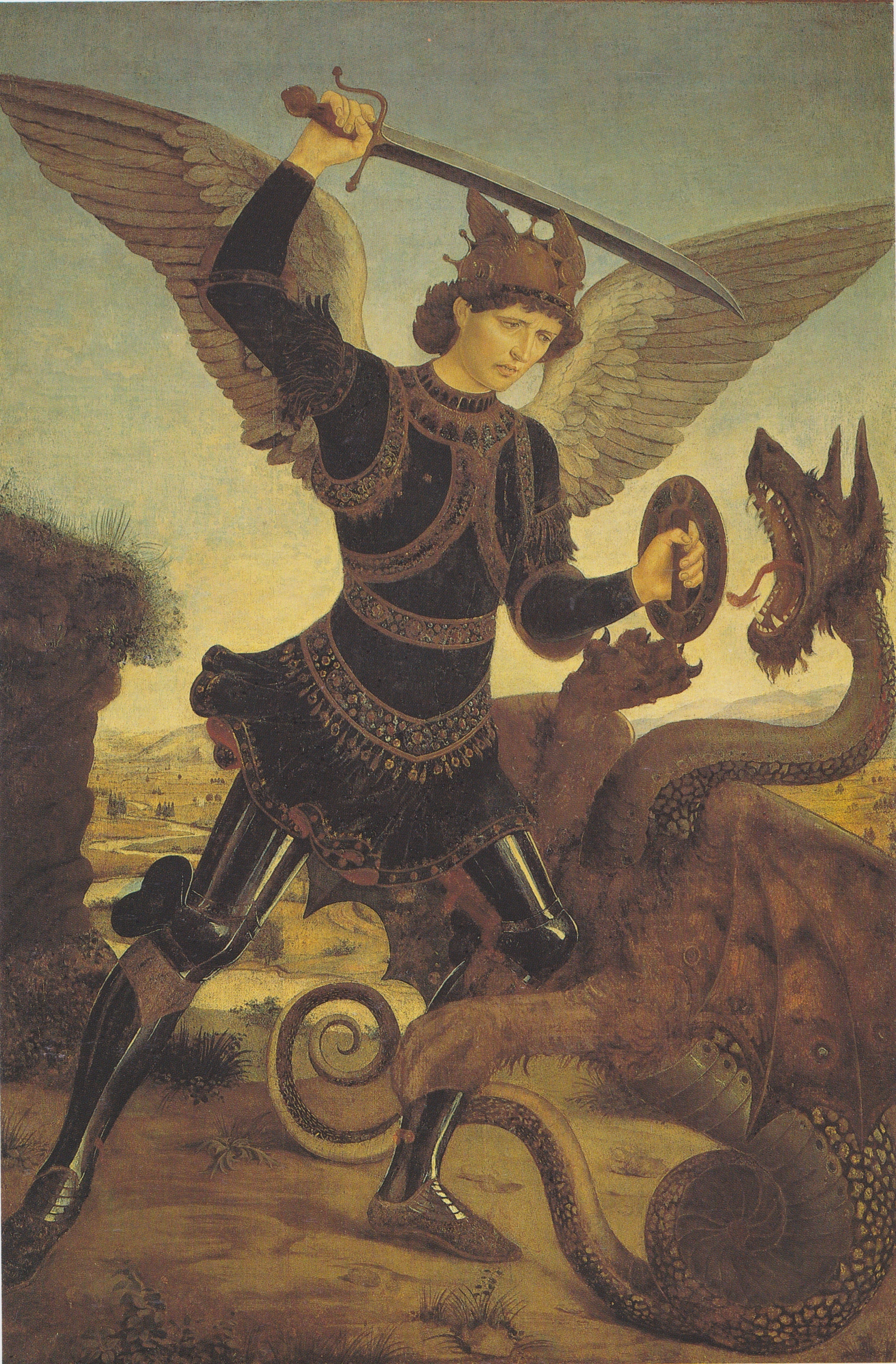 L’archange Michel et le dragon - Cosimo Tura - Alpha Reproduction