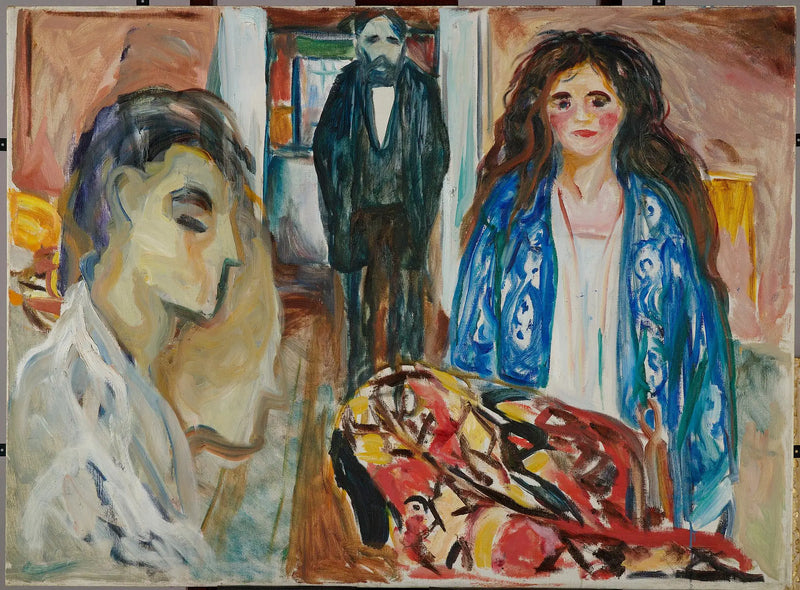 Sanatçı ve Modeli. Kıskançlık - Edvard Munch