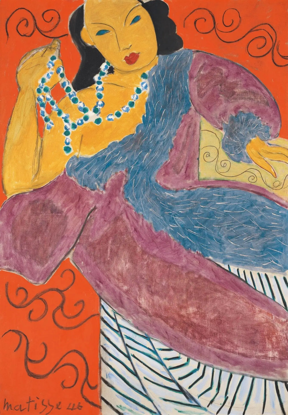 Reproduction du tableau « L'Asie - Henri Matisse » par Alpha Reproduction en peinture à l’huile