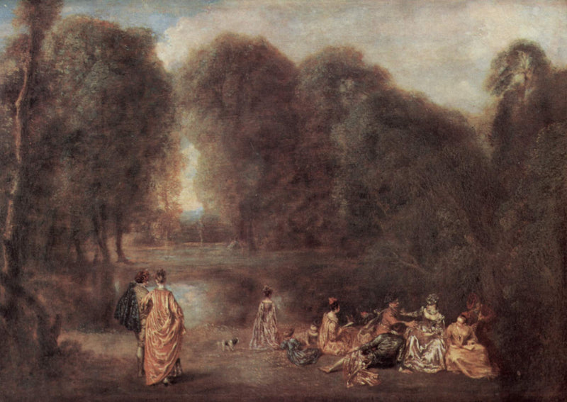 Bir Parkta Toplantı - Antoine Watteau