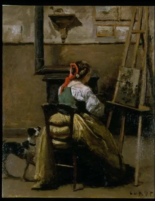 Corot Atölyesi - Jean-Baptiste Camille Corot