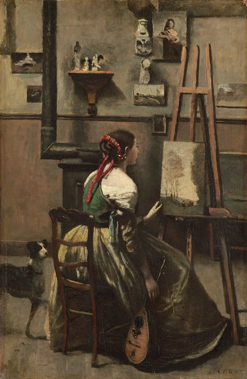 Sanatçının Atölyesi - Jean-Baptiste Camille Corot