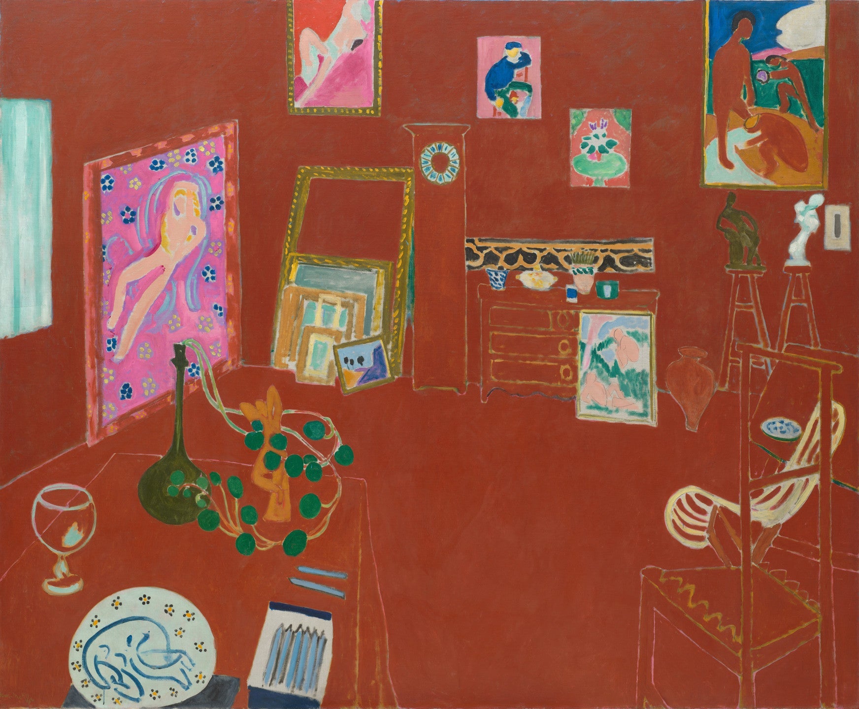 Reproduction du tableau « L'Atelier rouge - Henri Matisse » par Alpha Reproduction en peinture à l’huile