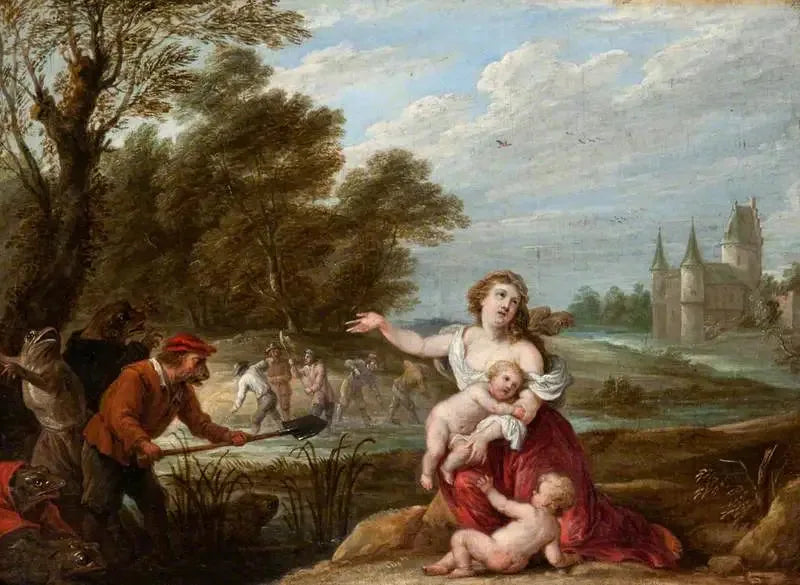Latone ve Lidyalı Çiftçiler - David Teniers genç