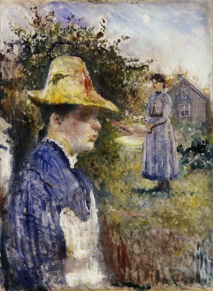 Yaz Güneşi'nde Laura ve Inger - Edvard Munch