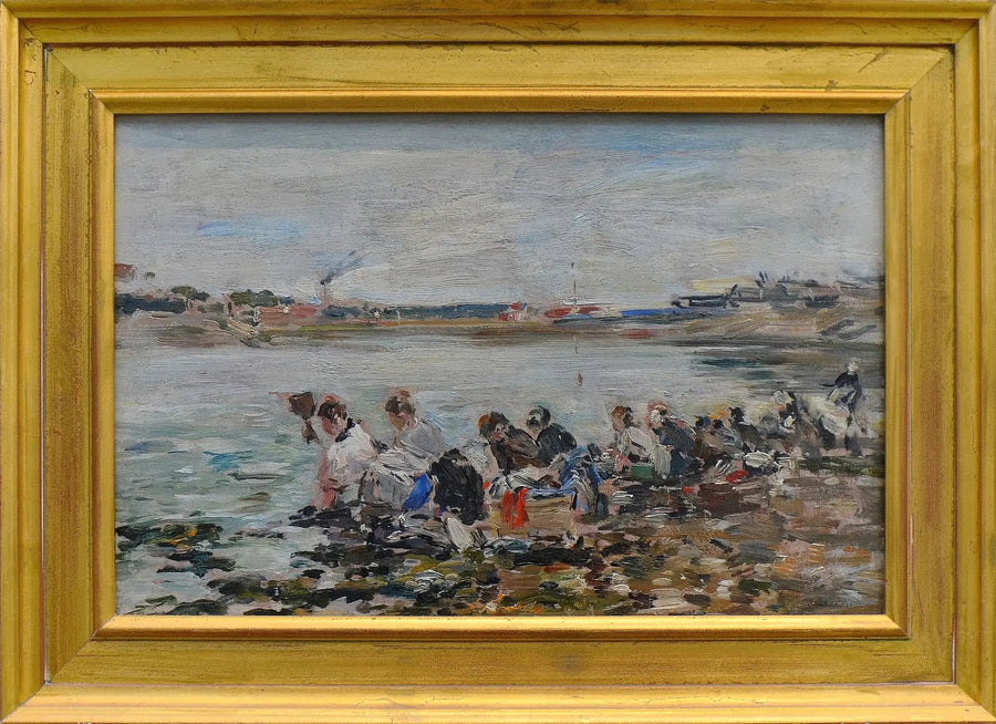 Touques'taki Çamaşırcılar - Eugène Boudin