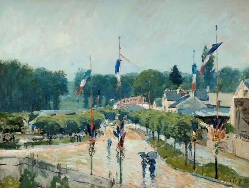 Marly'de 14 Temmuz - Alfred Sisley
