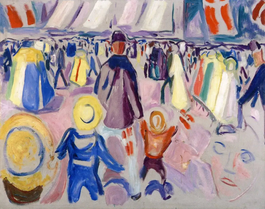 17 Mayıs'ta küçük bir Norveç kasabasında - Edvard Munch