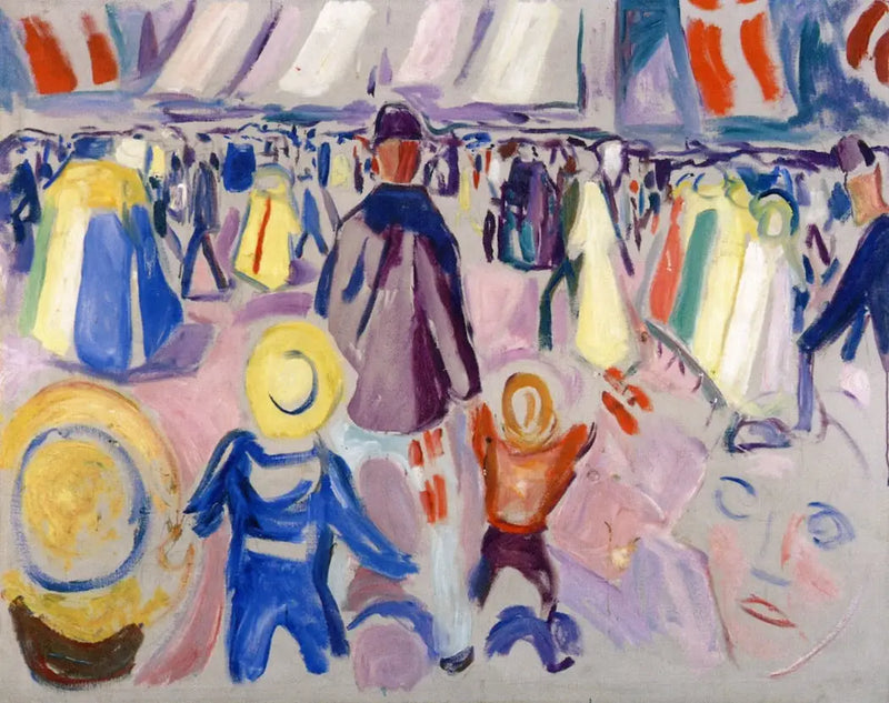 17 Mayıs'ta küçük bir Norveç kasabasında - Edvard Munch