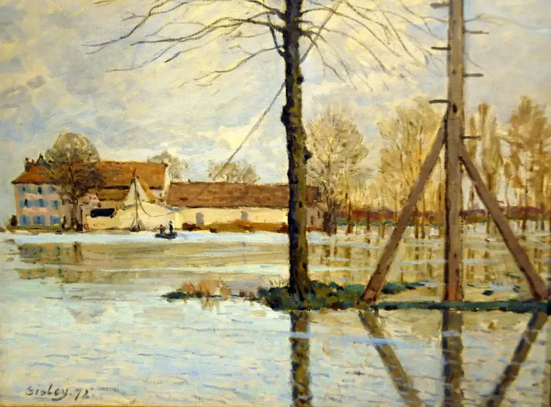 Loge Adası'nın Bacı, Sel - Alfred Sisley