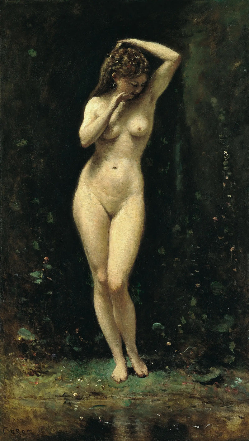 Diane'in Banyosu (La Fontaine) - Jean-Baptiste Camille Corot