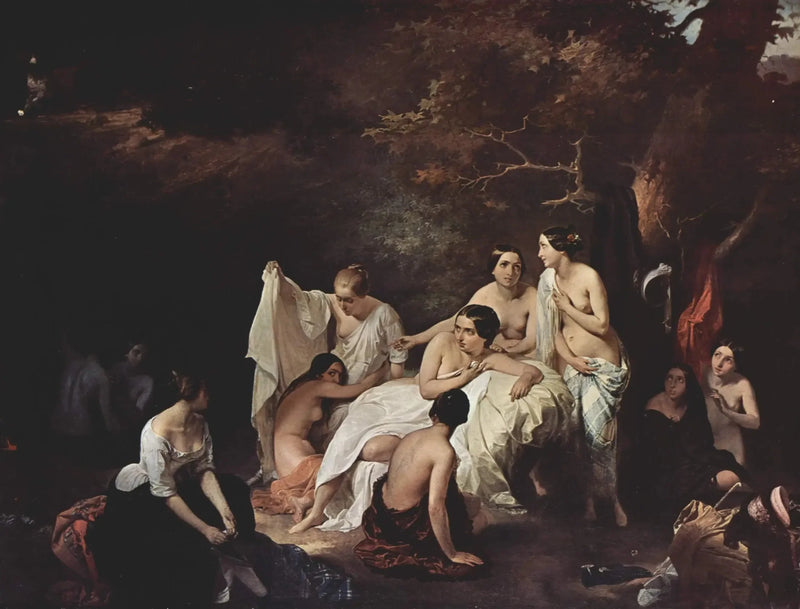Nymflerin Banyosu - Francesco Hayez
