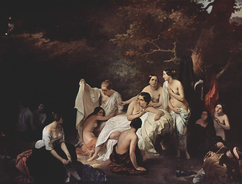 Nymflerin Banyosu - Francesco Hayez