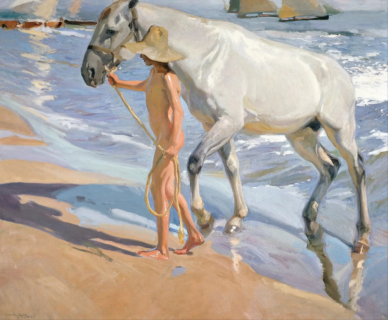 Atın Banyosu - Joaquín Sorolla