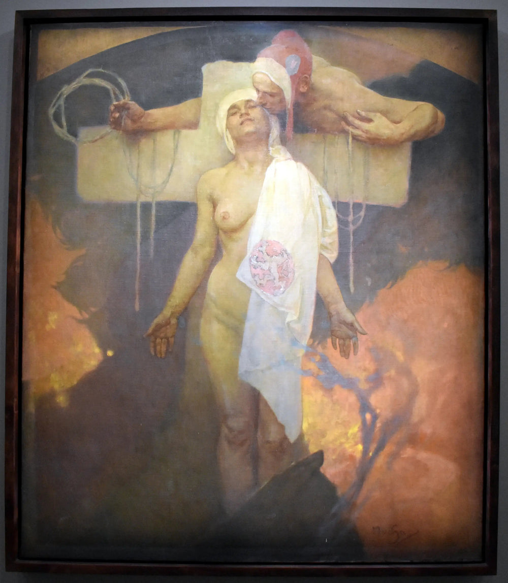 Le Baiser de la France à la Bohême - Alphonse Mucha - Alpha Reproduction