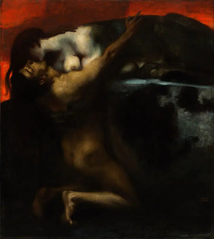Sfenksin Öpücüğü - Franz Von Stuck
