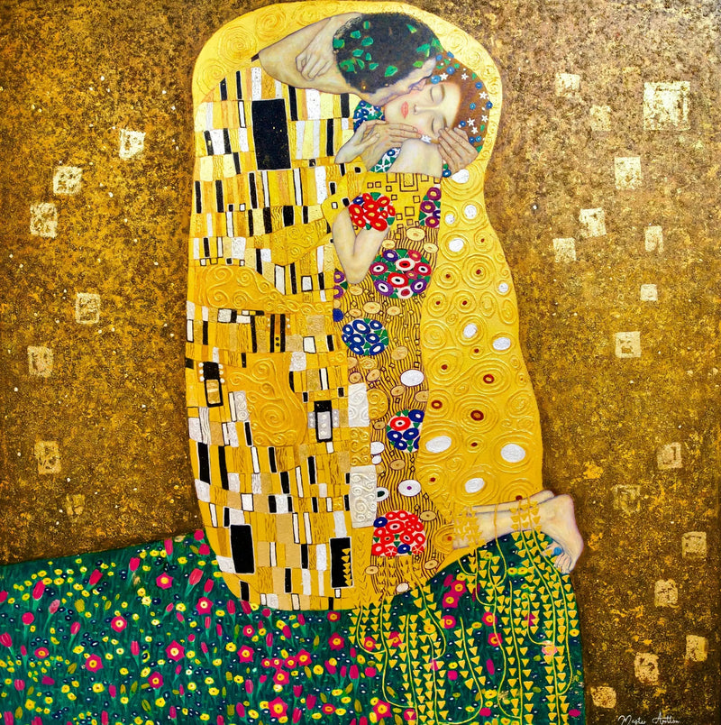 Master Apollon Tarafından Yeniden Hayal Edilen Öpücük | 200x200 cm