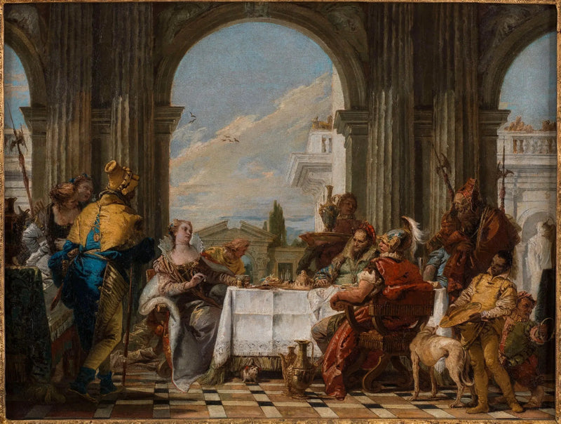 Kleopatra'nın Yemeği - Giovanni Battista Tiepolo