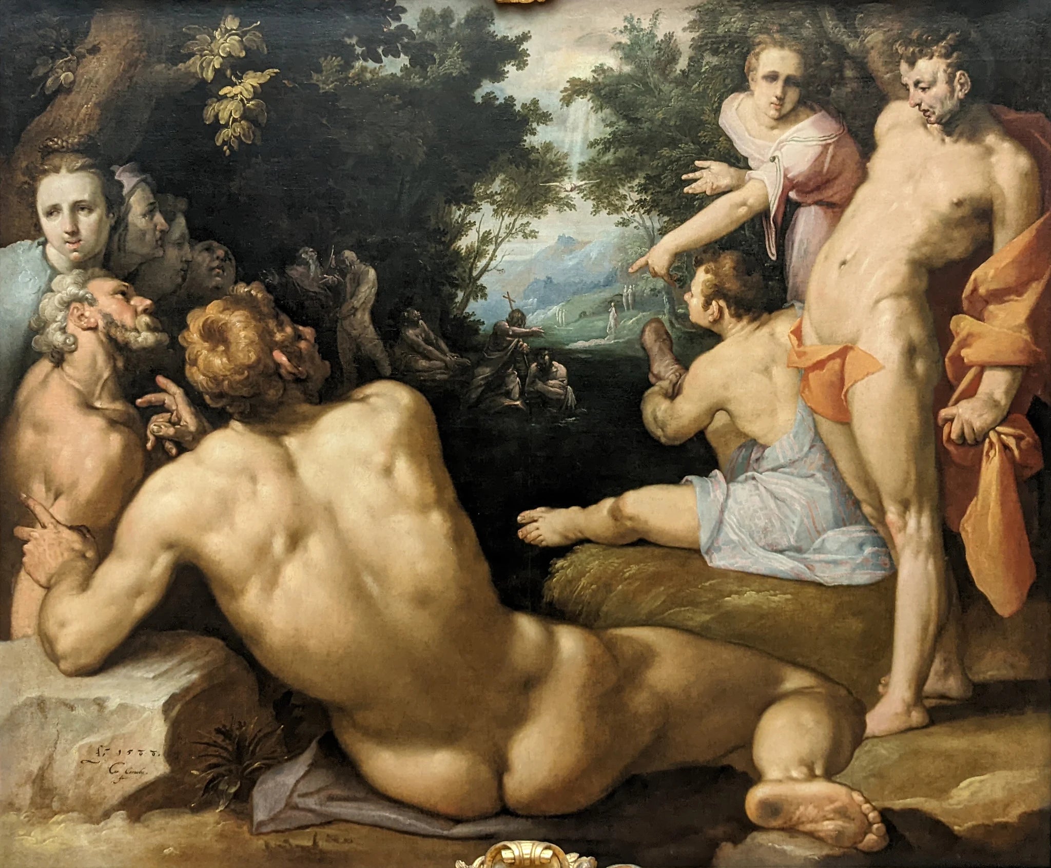 Le Baptême du Christ - Cornelis Cornelisz van Haarlem