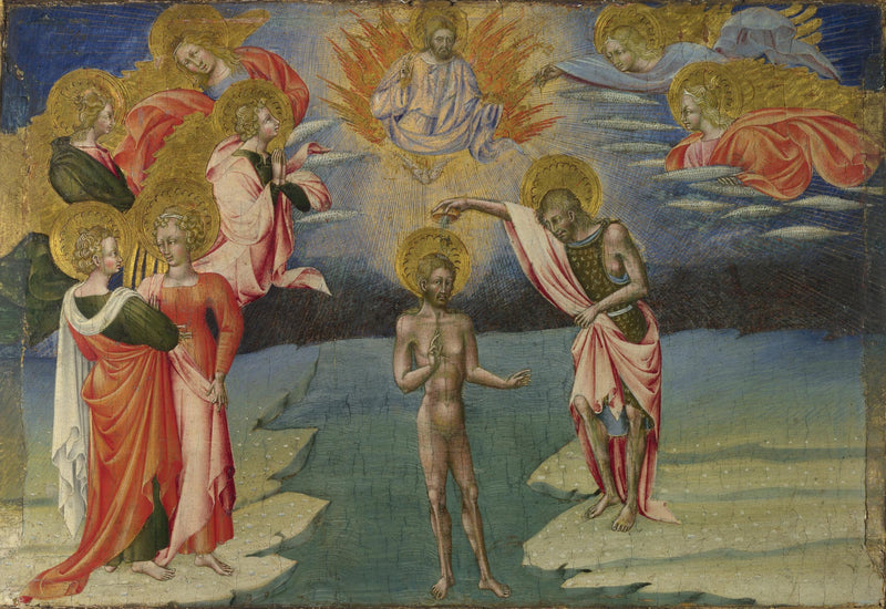 İsa'nın Vaftizi: Prédelle Paneli - Giovanni di Paolo