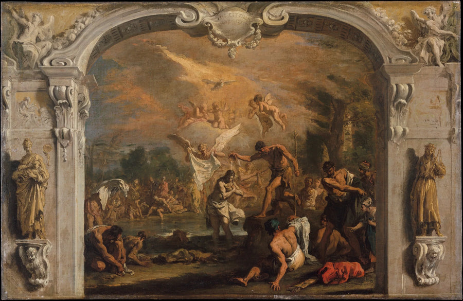 Le baptême du Christ - Sebastiano Ricci image 1 reproduction d’œuvre d’art à l’huile