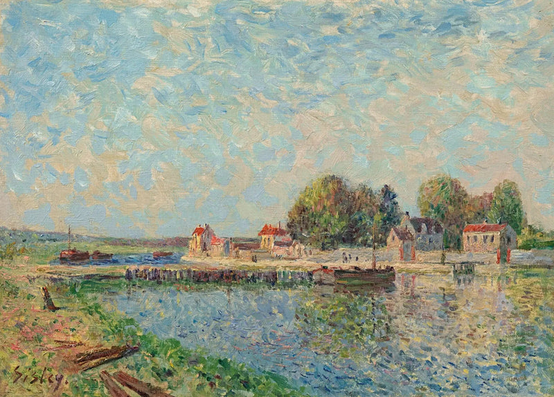 Saint-Mammès Barajı, Loing Kanalı - Alfred Sisley