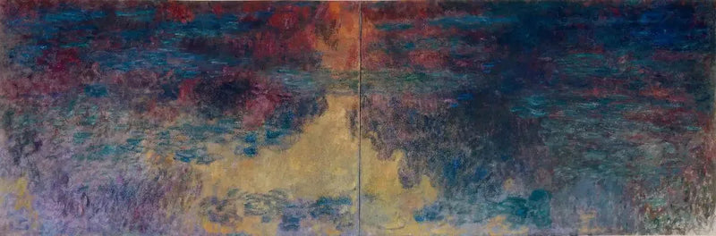 Nilüfer Havuzu, akşam - Claude Monet