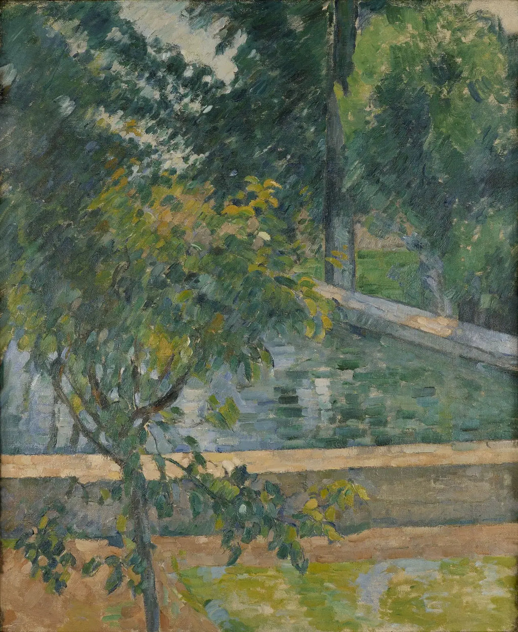 Reproduction du tableau « Le Bassin du Jas de Bouffan - Paul Cézanne » par Alpha Reproduction en peinture à l’huile