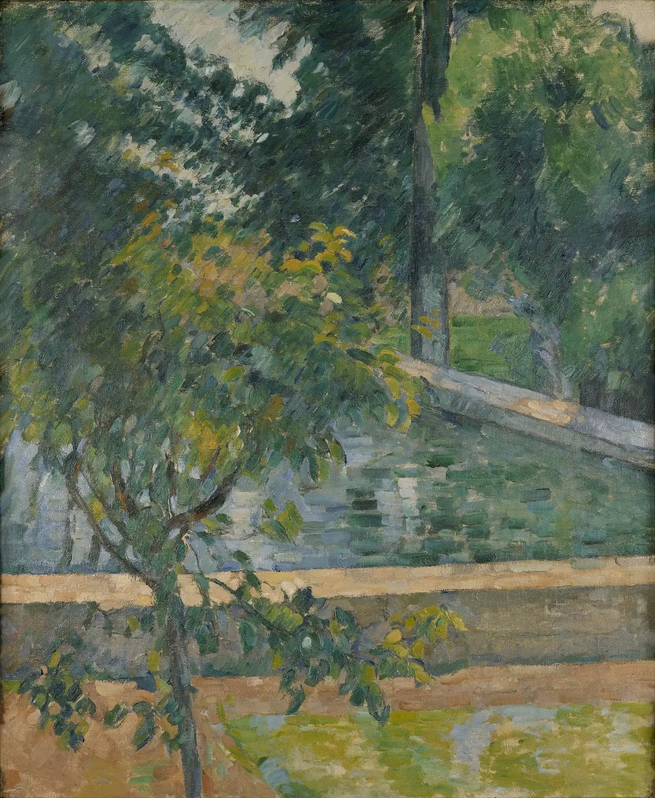 Reproduction du tableau « Le Bassin du Jas de Bouffan - Paul Cézanne » par Alpha Reproduction en peinture à l’huile