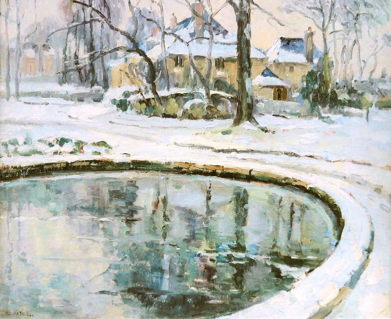Leğen, kar - Robert Antoine Pinchon