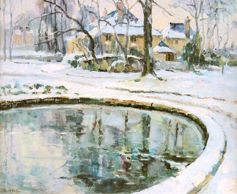 Le bassin neige - Robert Antoine Pinchon - Alpha Reproduction