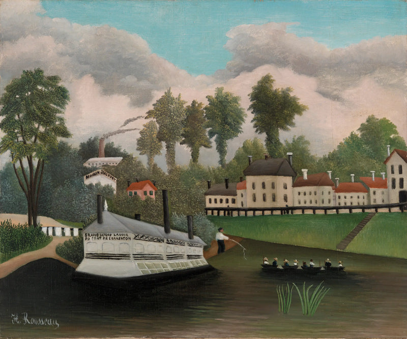 Charenton Köprüsü'ndeki Bateau-lavoir - Henri Rousseau