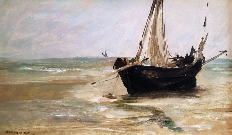 Berck'teki Siyah Bot - Édouard Manet