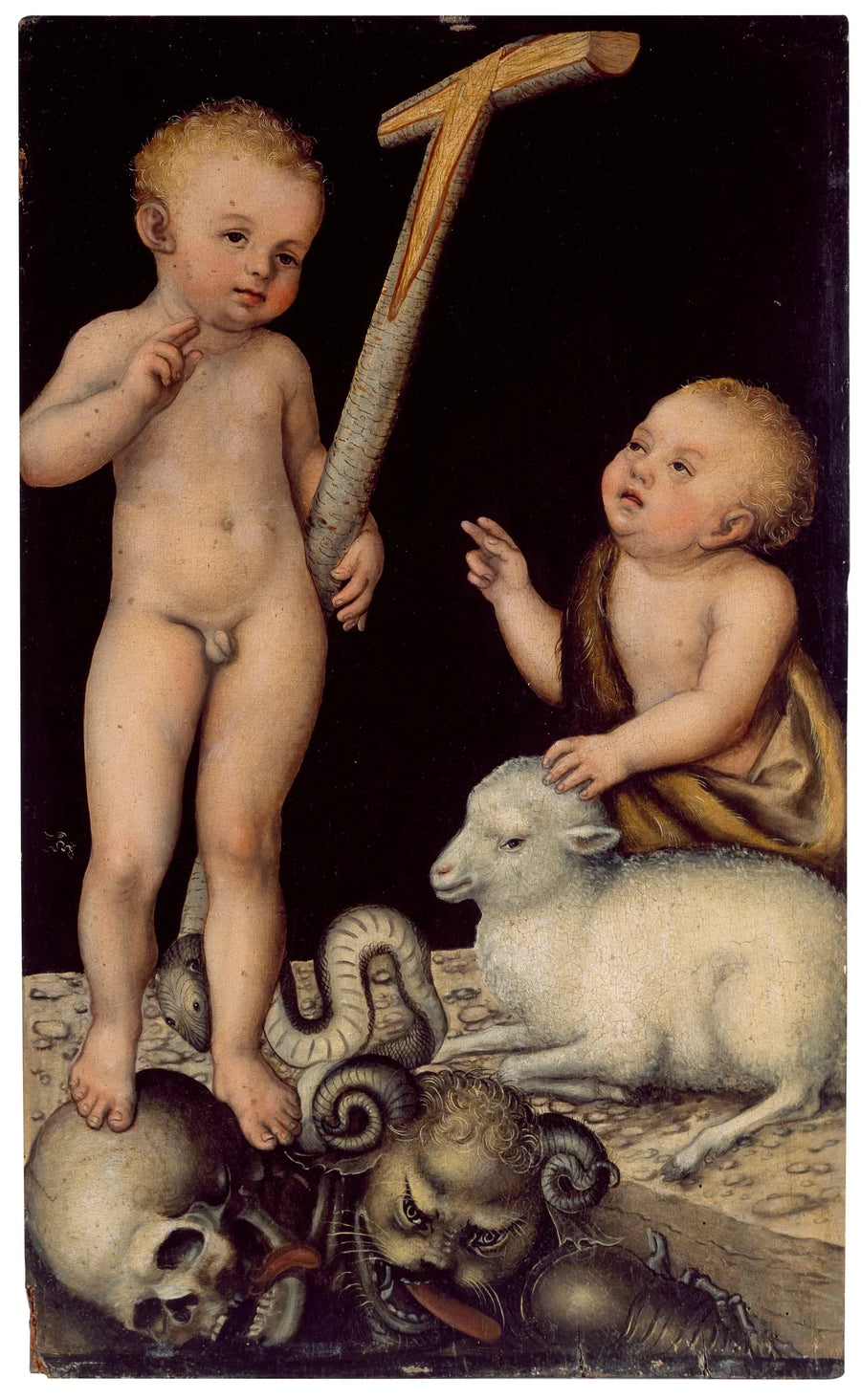 İsa Çocuk ve Vaftizci Yahya Çocuklar - Lucas Cranach the Elder