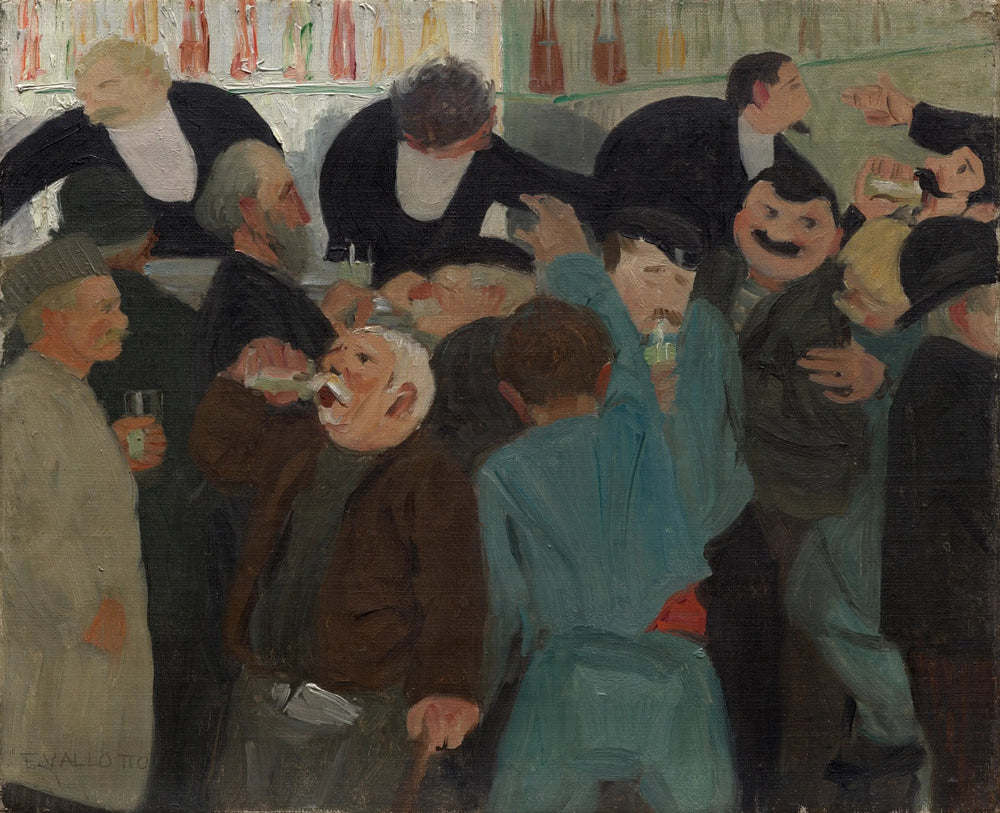 Le Bistro - Félix Vallotton image 1 reproduction de peinture à l’huile