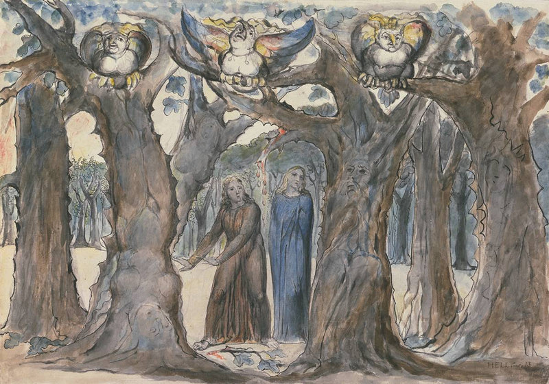İntihar Edenlerin Ormanı: Harpyler ve İntiharlar - William Blake