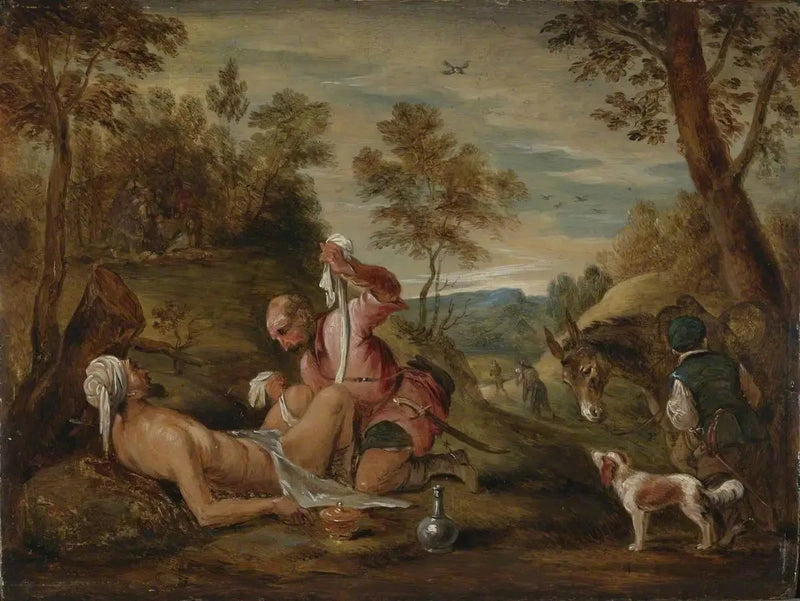 Le Bon Samaritain (Francesco Bassano'ya göre) - David Teniers genç
