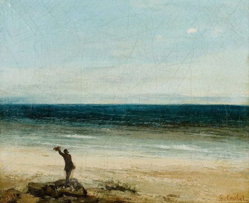 Palavas Sahil Kenarı - Gustave Courbet