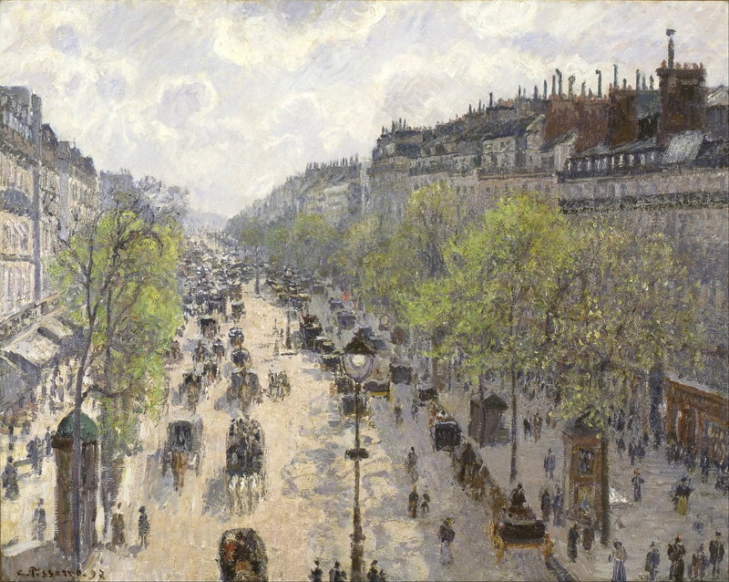Montmartre Bulvarı, bahar sabahı - Camille Pissarro