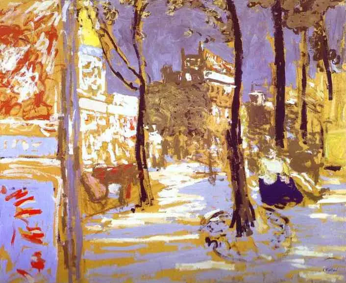 Battignolles Bulvarı - Édouard Vuillard