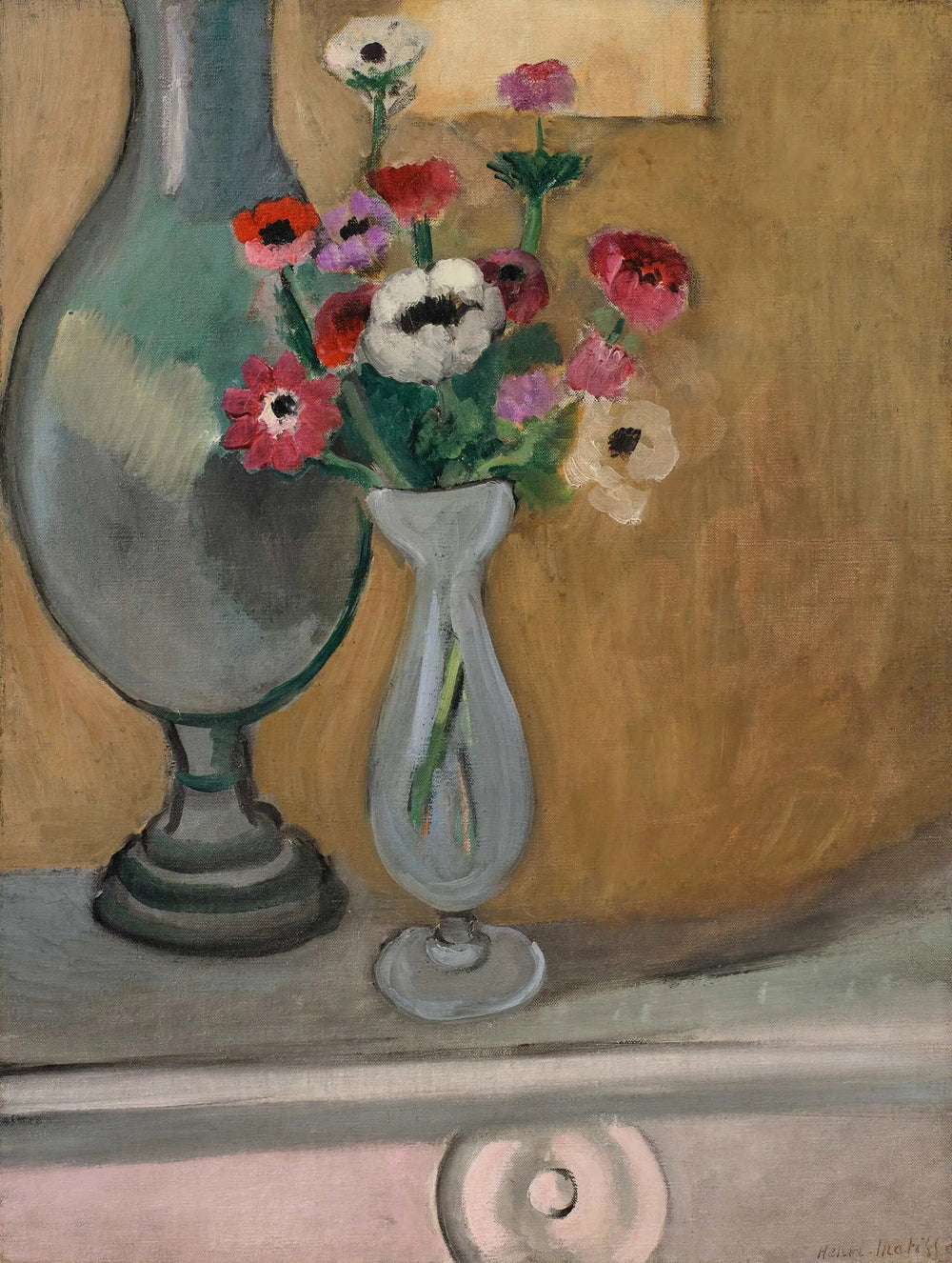 Reproduction du tableau « Le Bouquet d'anémones - Henri Matisse » par Alpha Reproduction en peinture à l’huile