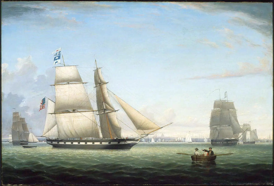 Boston Limanı'ndaki Brick Antelope - Fitz Henry Lane