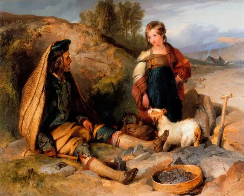 Taş kırıcı ve kızı - Edwin Henry Landseer