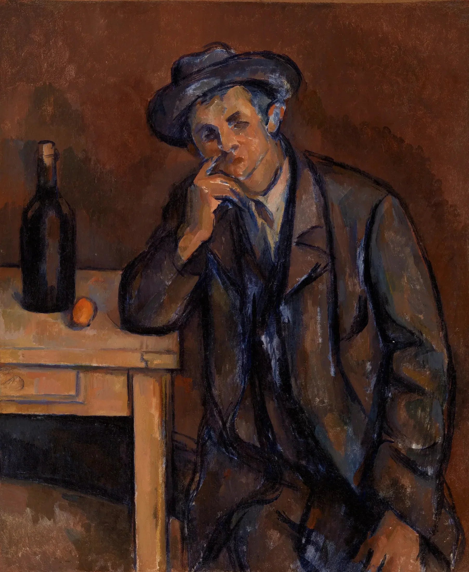 Le Buveur - Paul Cézanne image 1 reproduction artisanale de tableau