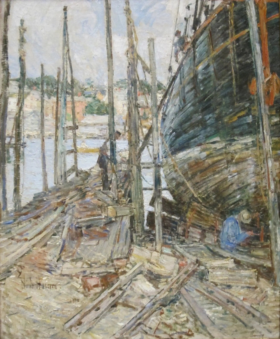 Le calfeutrant - Childe Hassam