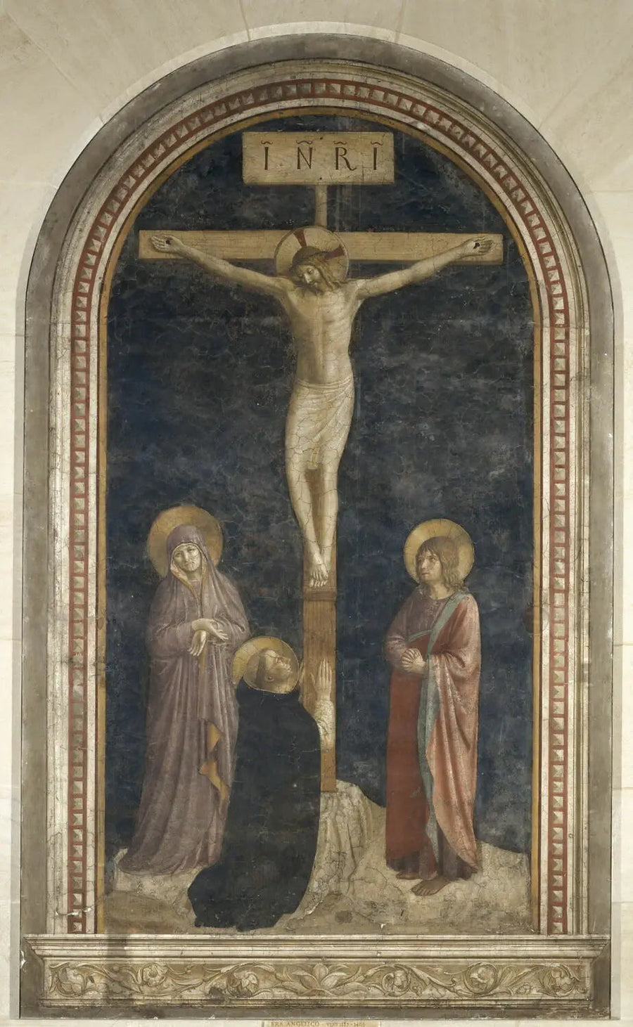 Fra Angelico ile dua eden Aziz Dominik ile Calvary